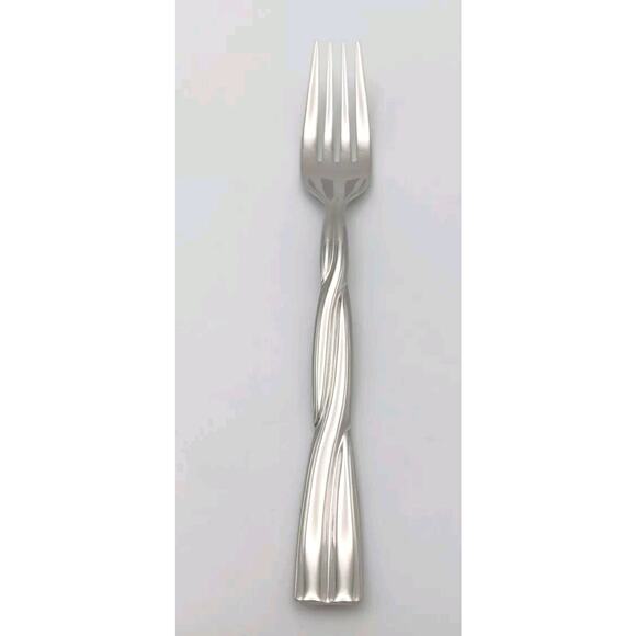 Dansk Aalto Salad Fork 18/10 Stainless Glossy Flatware Vietnam Rare NOS Twist - Picture 1 of 4